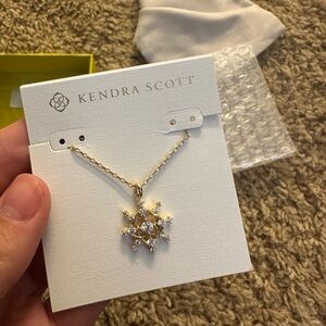 Kendra Scott Gold Snowflake Necklace